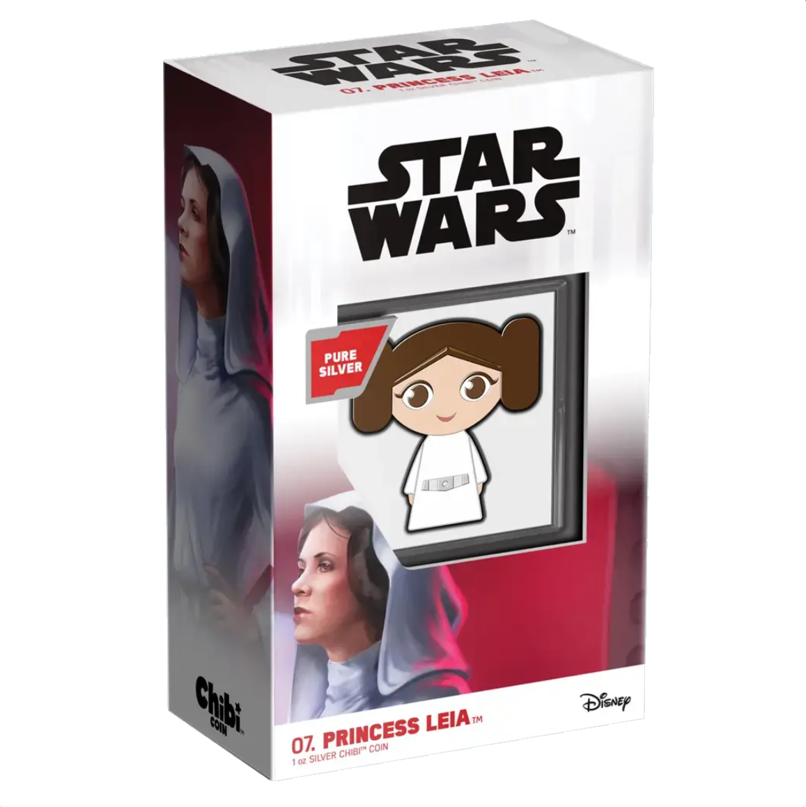 1oz 2021 Silver Chibi Coin 07. Princess Leia